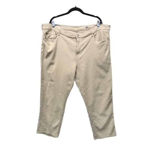 Faherty Pants Men's Size 42x32‎ Stretch Classic 5-Pocket Tan/Cream Jeans - Picture 1 of 9